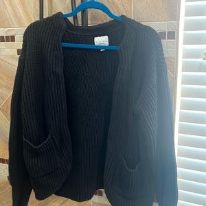 Never worn black cozy cardigan!